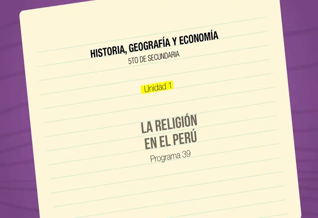 Capítulo N° 39 - La Religión en el Perú